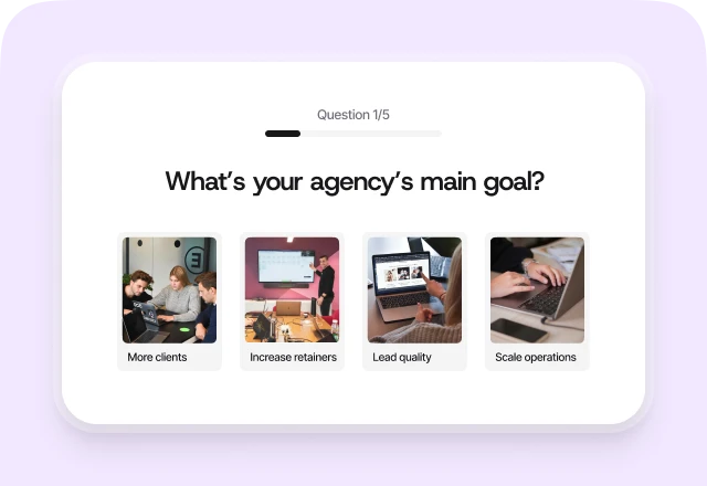 Quizell features card image